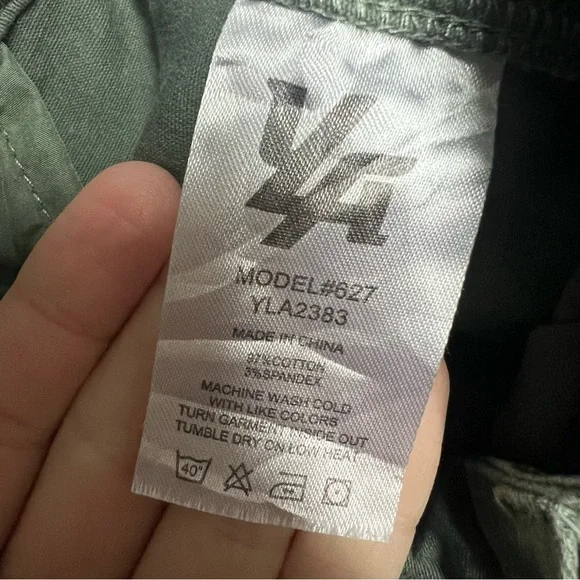 YoungLA Pants Mens 32L Green Convoy Cargo Pockets Straight Heavy Canvas 30x30 - Picture 8 of 9